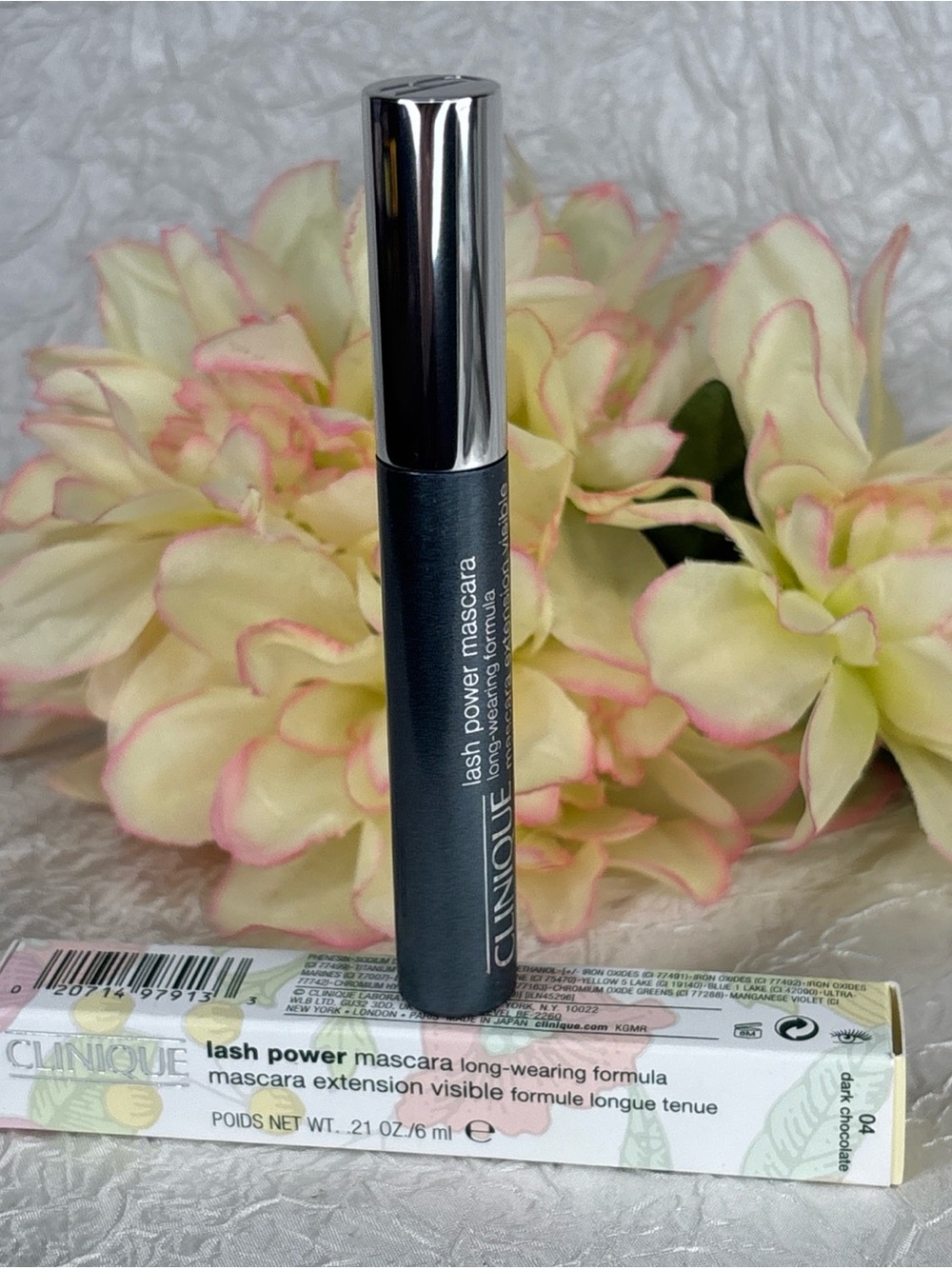 Clinique Lash Power Mascara Long-Wearing Formula 04 Dark Chocolate .21oz FS NIB